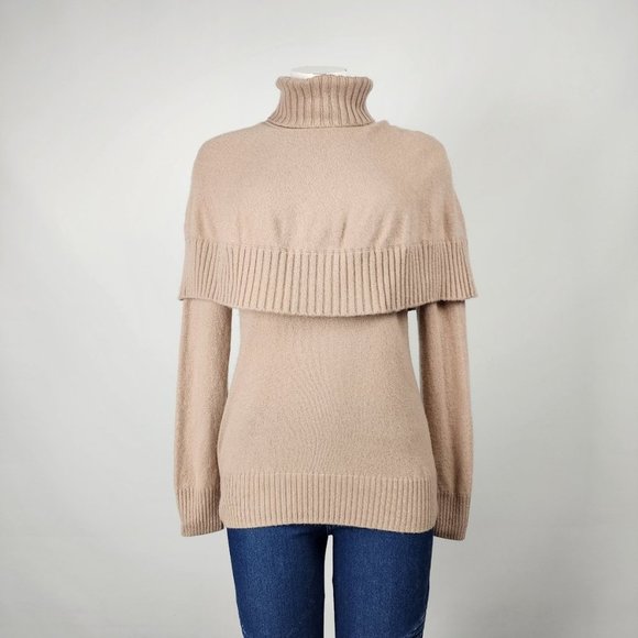 ANTONIO MELANI Beige Turtleneck Sweater - Picture 1 of 11